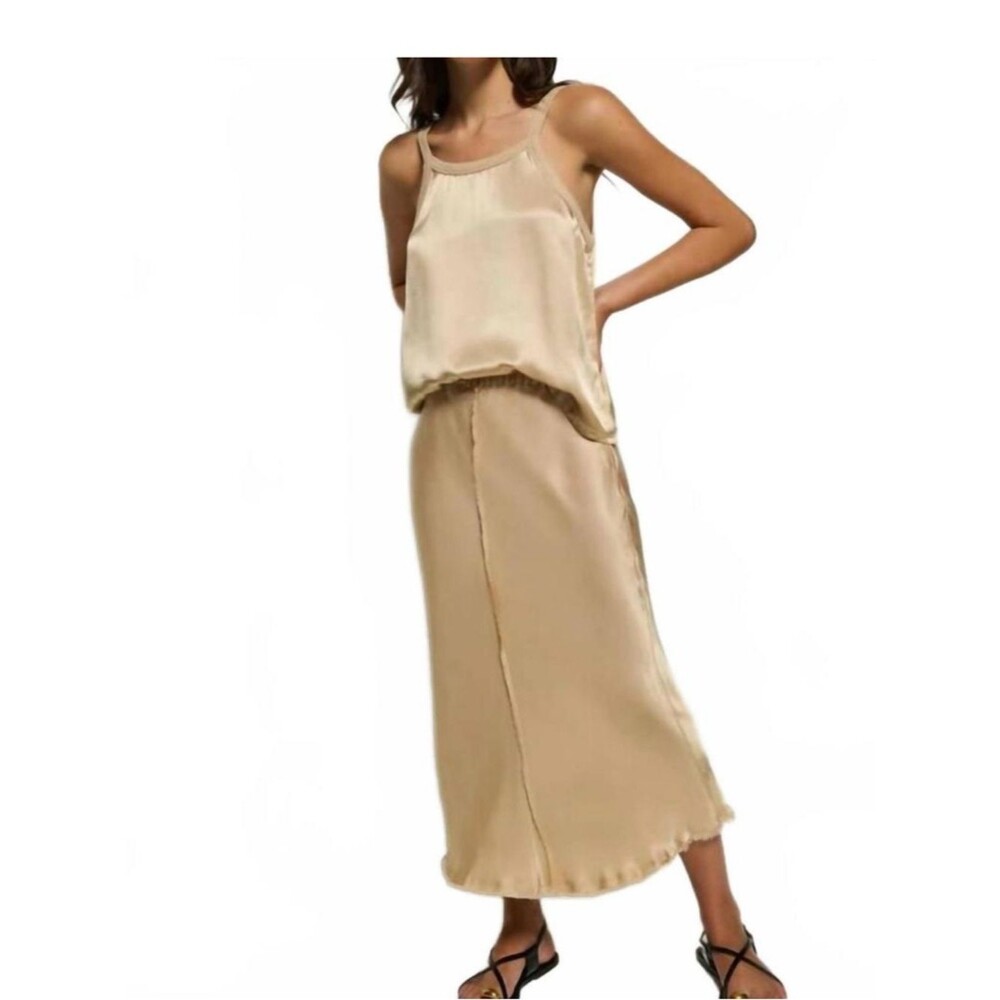 NEW NATION LTD lola seamed skirt in nomad size Small